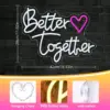 Better Together LED Wedding Neon Sign - Image 5
