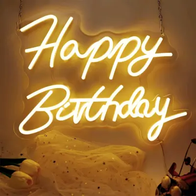 Custom LED neon sign for birthday holiday party