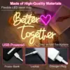 Better Together LED Wedding Neon Sign - Image 4