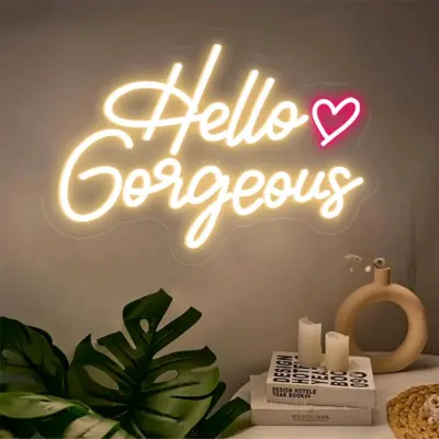 Custom pink LED neon Love sign for wedding decoration