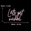 Let's Get Nacked LED Neon Sign - Image 4