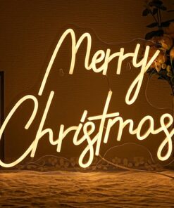 merry christmas neon sign